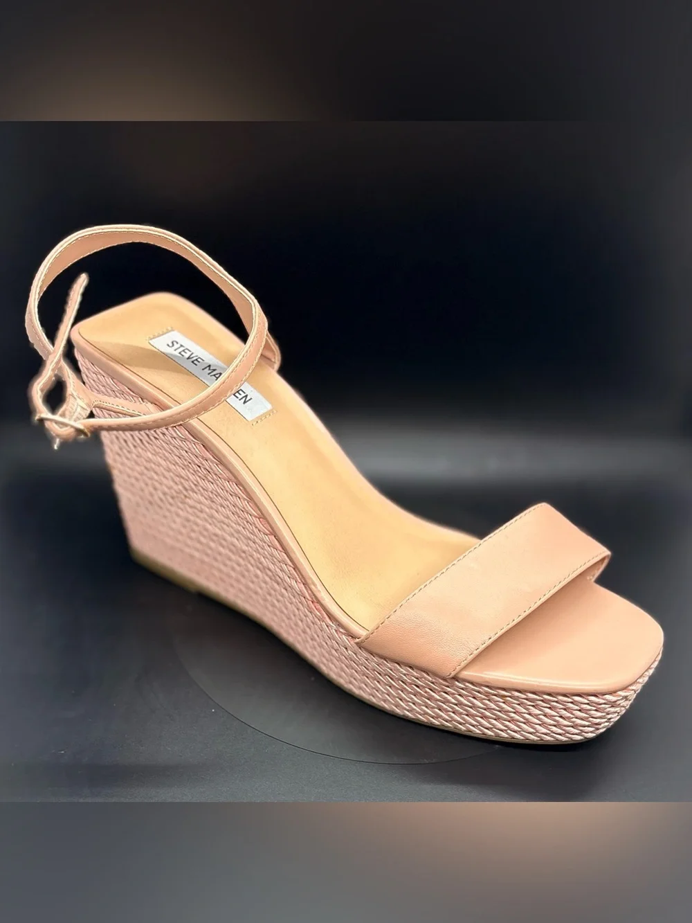 Steve Madden Blush Pink Platform Wedge Sandals
